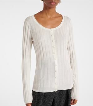 Proenza Schouler Hattie Cardigan Sweater in Ivory XS